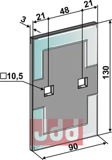 Avskraper for pakkevalse - DURAFACE Lemken