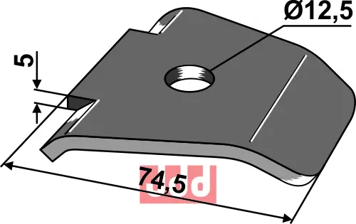 Avskraper for Gummipakker - JDD Utstyr