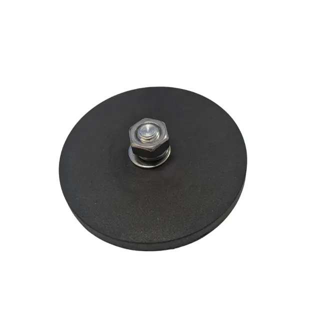 Gummiert magnet 89mm med 42 kg styrke før den glipper