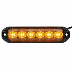 Lumary Dark 6 LED Dual varsellys LED Sotet Orange og hvitt  lys
