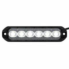 LUMARY Dark 6 LED varsellys hvit sotet LED Sotet med hvit lysfarge