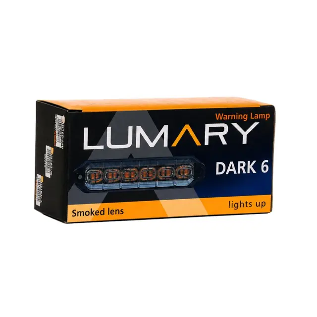 Lumary Dark 6 LED Dual varsellys LED Sotet Orange og hvitt  lys 