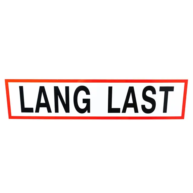 LANG LAST skilt 850 x195mm - JDD Utstyr