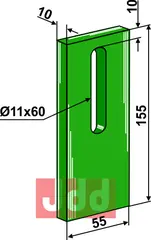 Greenflex plastikk avskraper for pakkevalse