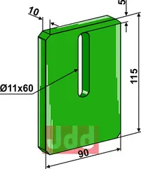 Greenflex plastikk avskraper for pakkevalse