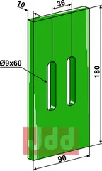 Greenflex plastikk avskraper for pakkevalse