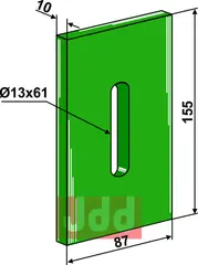 Greenflex plastikk avskraper for pakkevalse