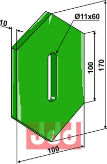 Greenflex plastikk avskraper for pakkevalse