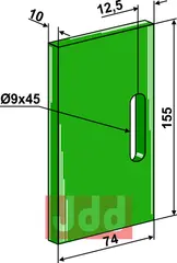 Greenflex plastikk avskraper for pakkevalse