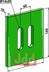 Greenflex plastikk avskraper for pakkevalse