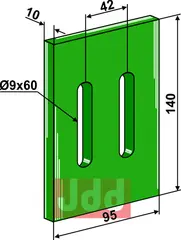 Greenflex plastikk avskraper for pakkevalse