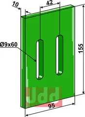 Greenflex plastikk avskraper for pakkevalse