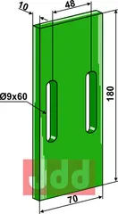 Greenflex plastikk avskraper for pakkevalse