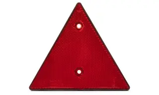 15cm rød trekant refleks til tilhenger Brukes på henger | Lastebil | Landbruk