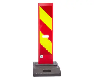 Skilt Hindermarkering komplett Med skjerm og fot