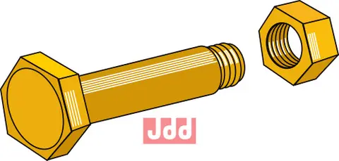 Bolt m. L&#229;semutter