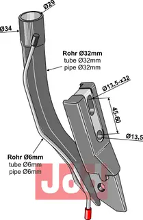 Holder for såskjær - 600 SERIES Bourgault