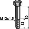 Bolt M12x1,5 til Irus M12x1,5 - 10.9, Irus