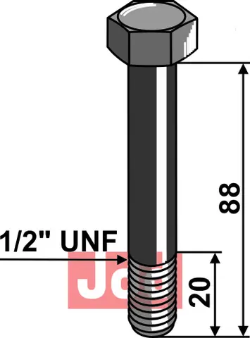 Bolt 1/2UNFx88 - 10.9 u. Mutter Mulag
