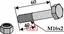 Bolt M16x2x60 - 10.9 m. Låsemutter Claas/Ferri/Kuhn/Nobili/Vogel u. Noot