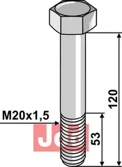 Bolt M20x1,5x120 - 10.9 Maschio / Gaspardo