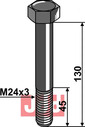 Bolt M24x3x130 - 10.9 - JDD Utstyr