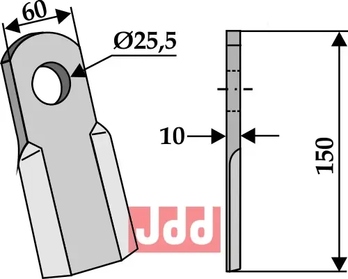 Kniv - lige - JDD Utstyr