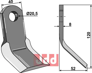 Y-kniv Passer til mange fabrikater