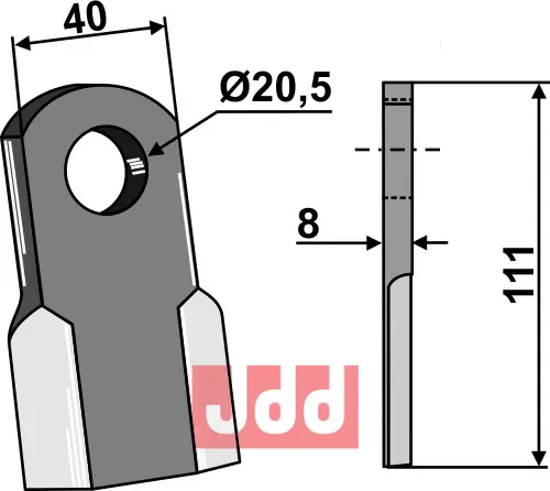 Kniv - lige - JDD Utstyr