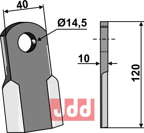 Kniv - lige - JDD Utstyr