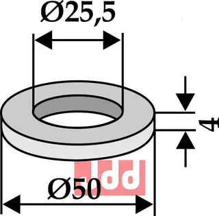 Skive Ø50x4xØ25,5 Agrimaster/Maschio / Gaspardo