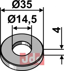 Skive Ø35x4xØ14,5 Agromec