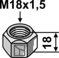 Muttern til Berti M18x1,5 gjenge