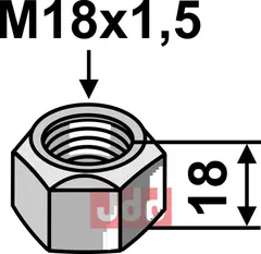 Låsemutter M18x1,5 - 10.9 Berti