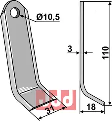 Y- kniv Bomford