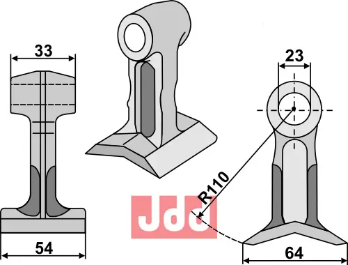 Hammerkniv 54mm - JDD Utstyr