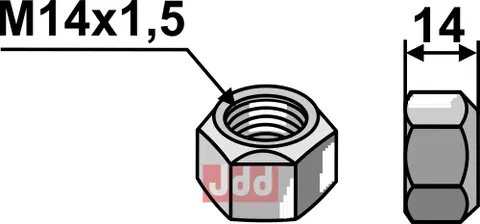 Låsemutter M14x1,5 Bomford