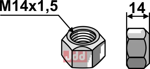 Låsemutter M14x1,5 - JDD Utstyr