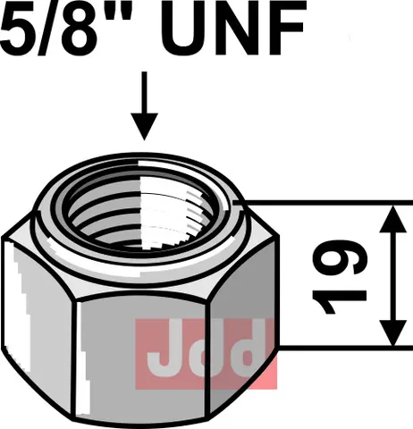 L&#229;semutter  5/8&#39;&#39;UNF Bomford/Mc Connel
