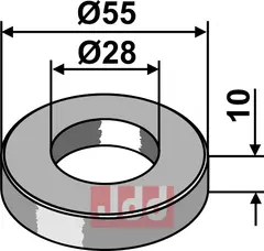 Skive Ø55x10xØ28 Berti
