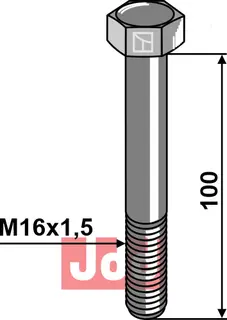 Bolt M16x1,5 - 10.9 Berti