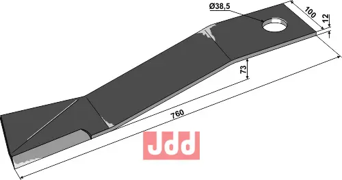 Kniv 760mm - venstre - JDD Utstyr