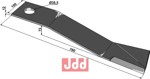 Kniv 760mm - høyre - JDD Utstyr