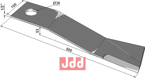 Kniv 500mm - JDD Utstyr