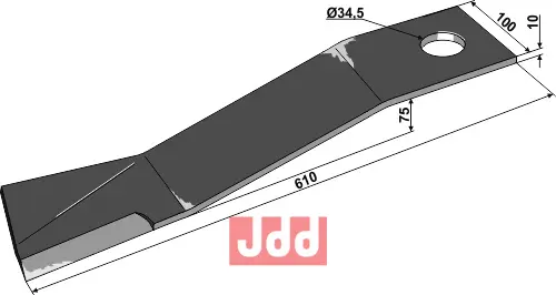 Kniv 610mm - JDD Utstyr
