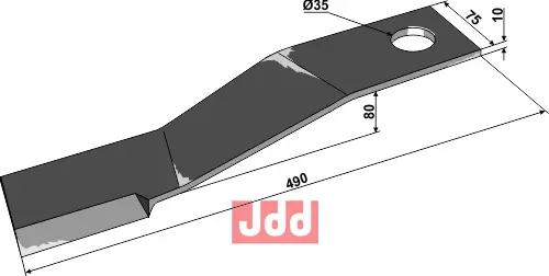 Kniv 490mm - JDD Utstyr