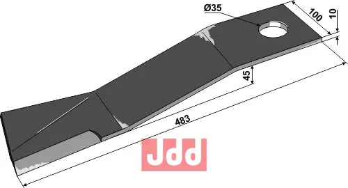 Kniv 483mm - JDD Utstyr