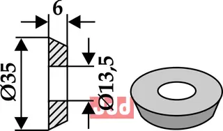 Skive Ø35x6xØ13,5 Doppstadt/Epoke