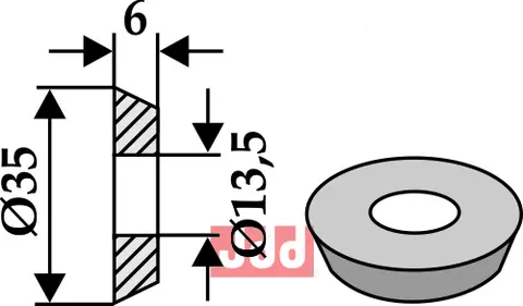 Skive Ø35x6xØ13,5 Doppstadt/Epoke