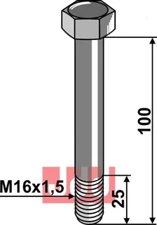 Bolt M16x1,5 x 100 - 10.9 Dücker